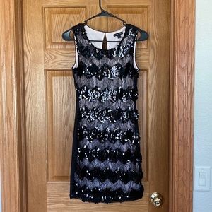 Black Sequin Dress!